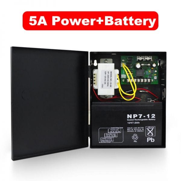 12V Power Supply Box with Battery Lead for Access Control System