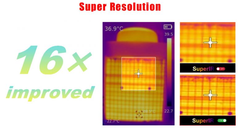 UTi716S Thermal Camera Super Resolution T-Max