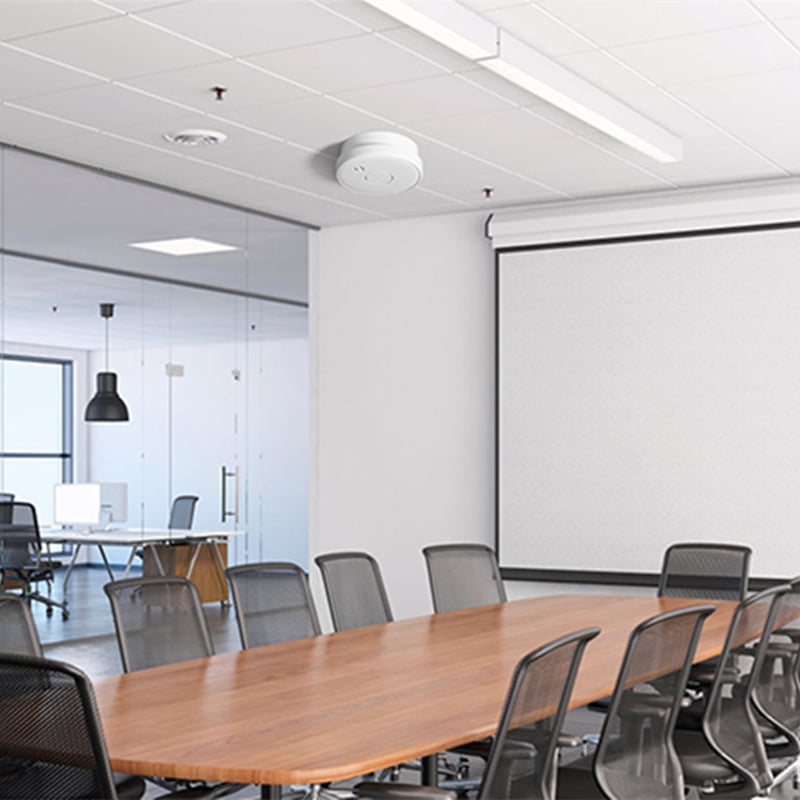 prevent eavesdropping in Conference Room-Smoke Detector with Hidden Camera